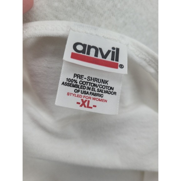 Vintage 90s Marjolein Bastin Butterfly Flower Shirt Women's XL Anvil Cottage - Picture 9 of 13